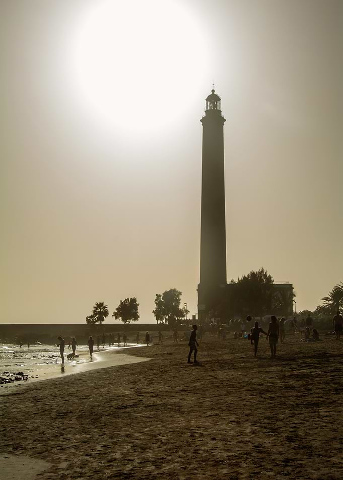 Maspalomas Lighthouse at Sunset