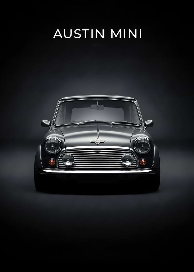 Austin Mini Car Front poster