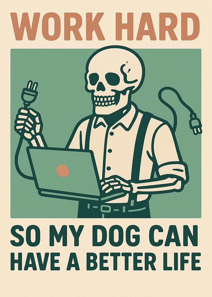 Work Hard for Dog's Better Life