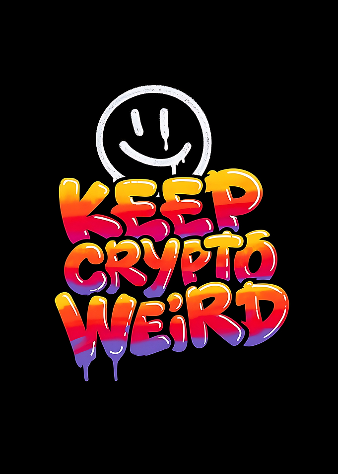 Keep Crypto Weird Graffiti Art