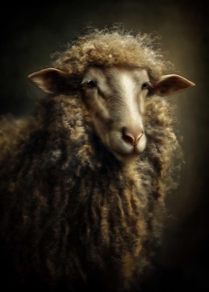 Portrait of a Sheep