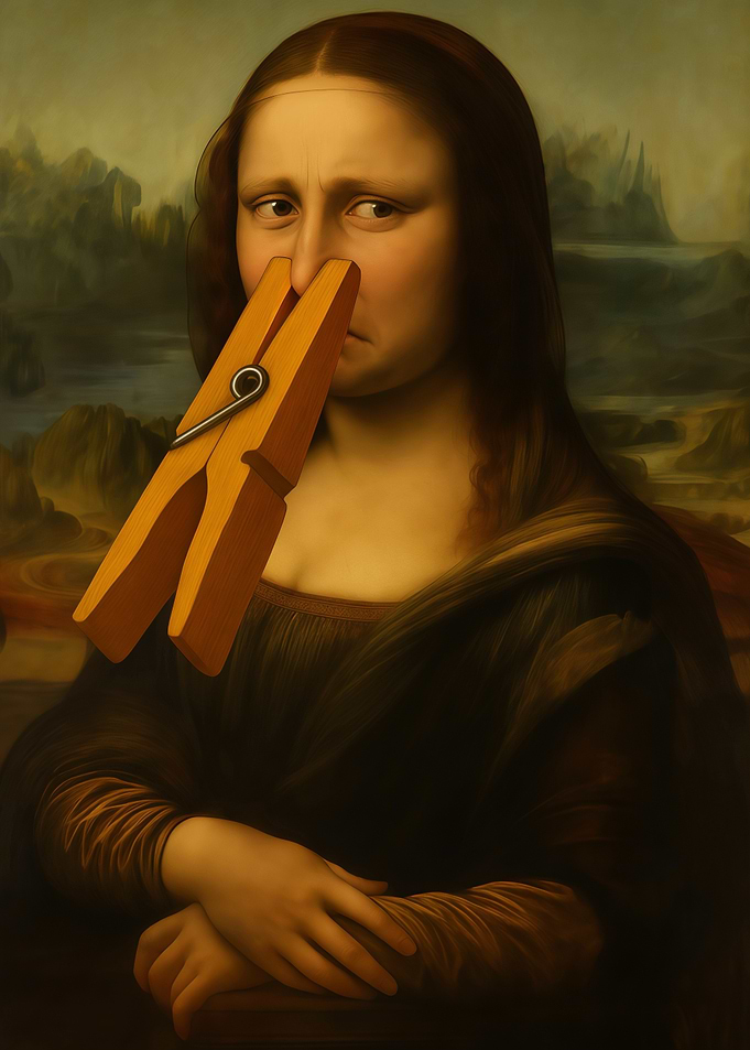 Mona Lisa Funny Portrait
