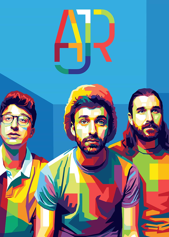 AJR Band Pop Art Portrait