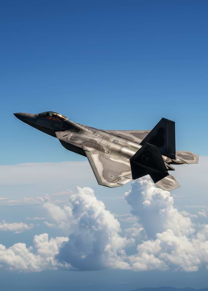 F-22 Raptor in Flight