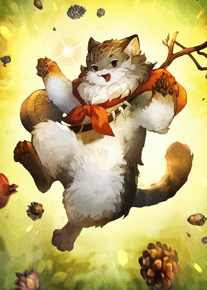 Adventurous Cat Character