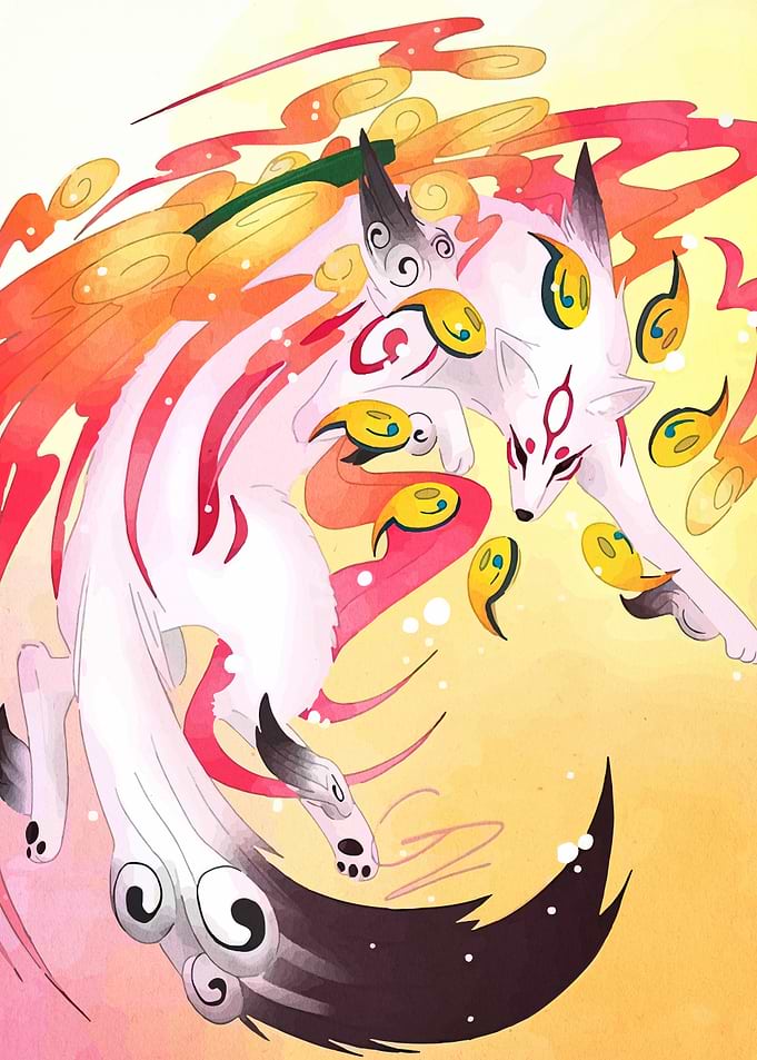 Nine-tailed Fox Digital Art