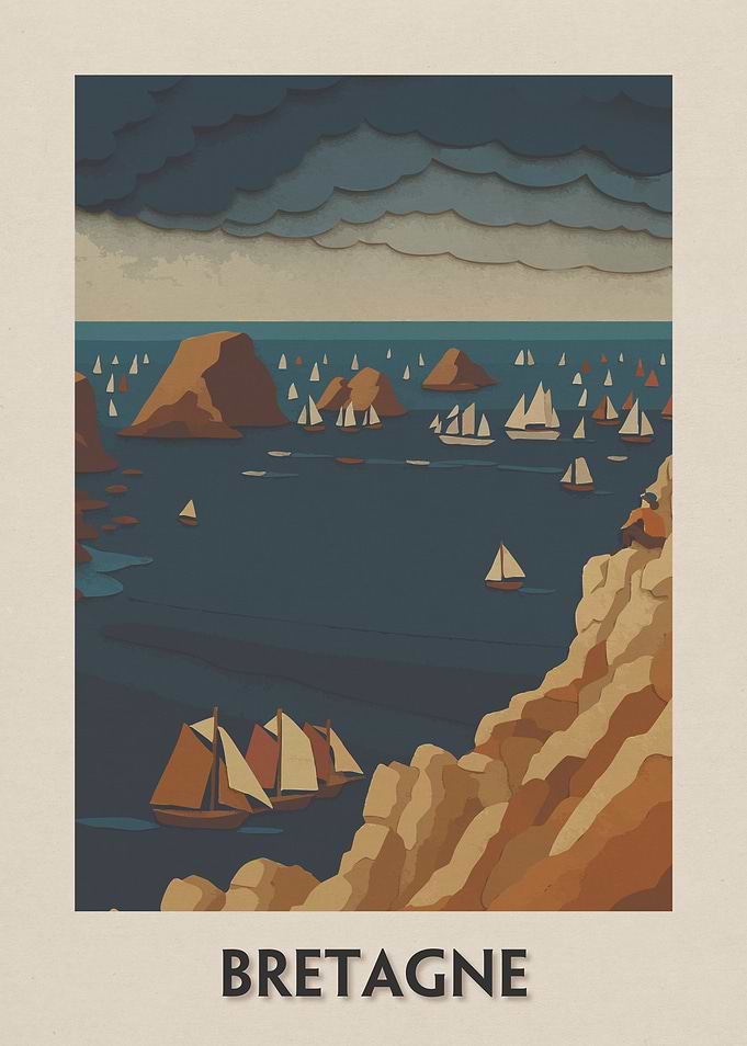 Bretagne Coastal Sailing Scene