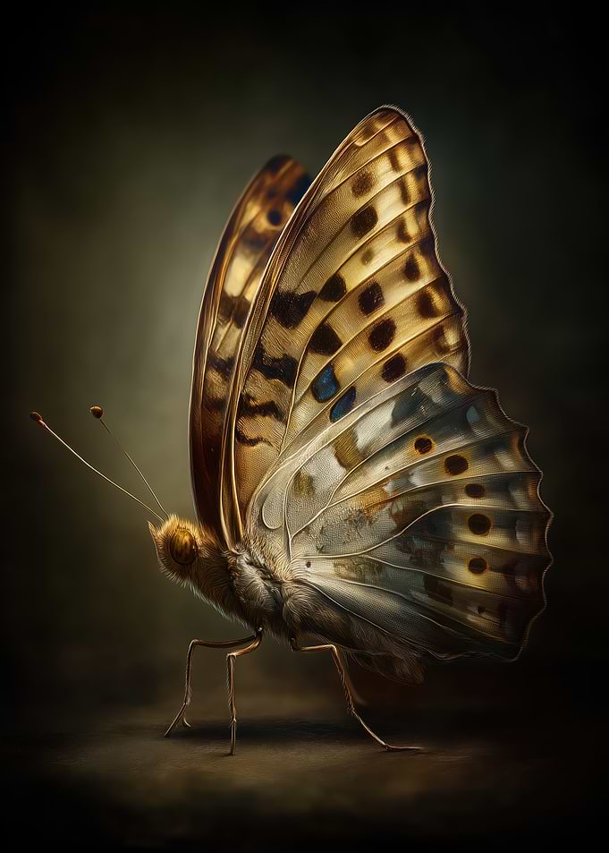 Detailed Butterfly Portrait