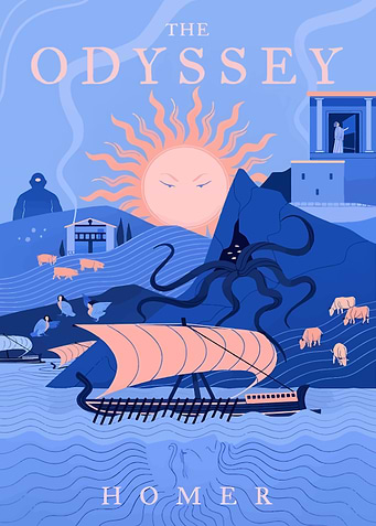 The Odyssey Book Cover Illustration