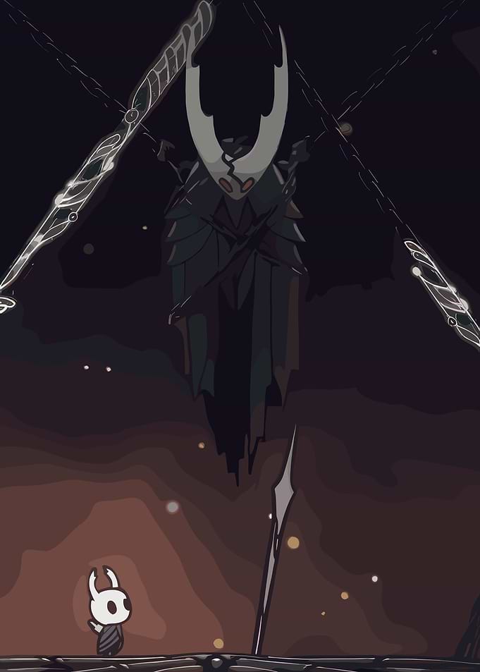 Hollow Knight Boss Fight Illustration