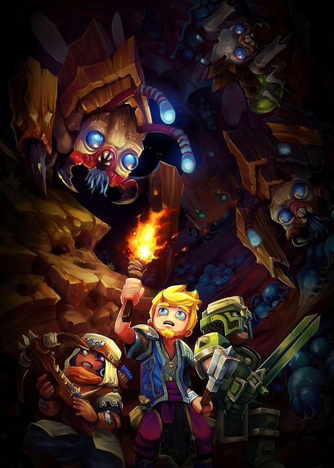 Fantasy Adventure in a Dark Cave