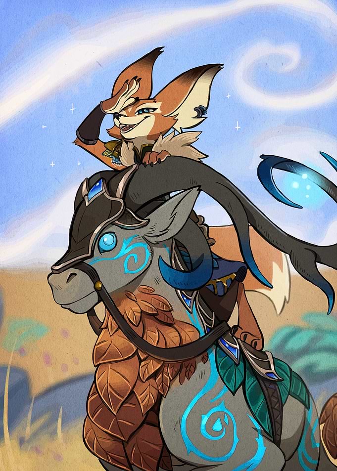 Fox Rider on Magical Steed