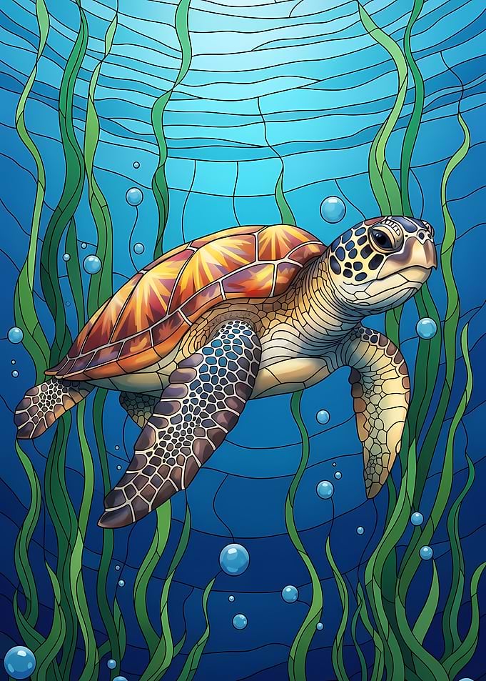 Sea Turtle in Ocean
