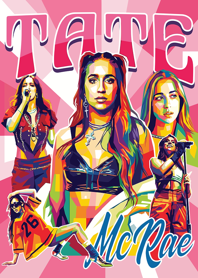 Tate McRae Pop Art Portrait