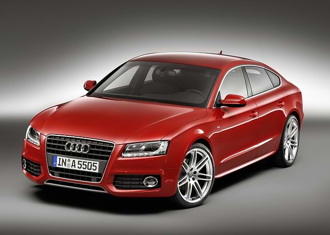 Red Audi A5 Car