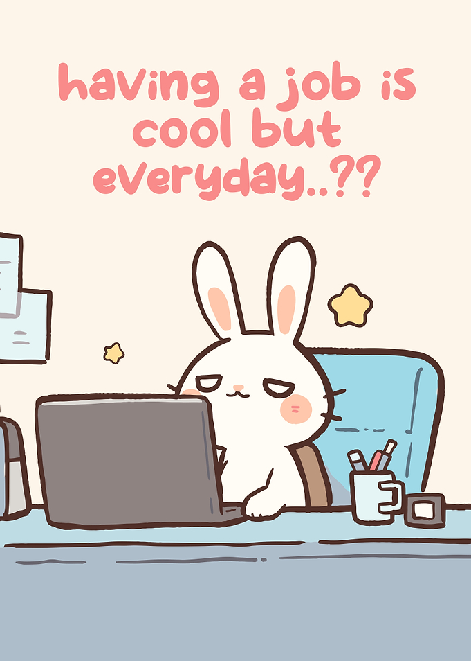Tired Bunny Working