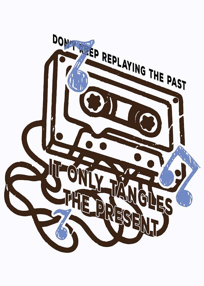 Cassette Tape with Tangled Message