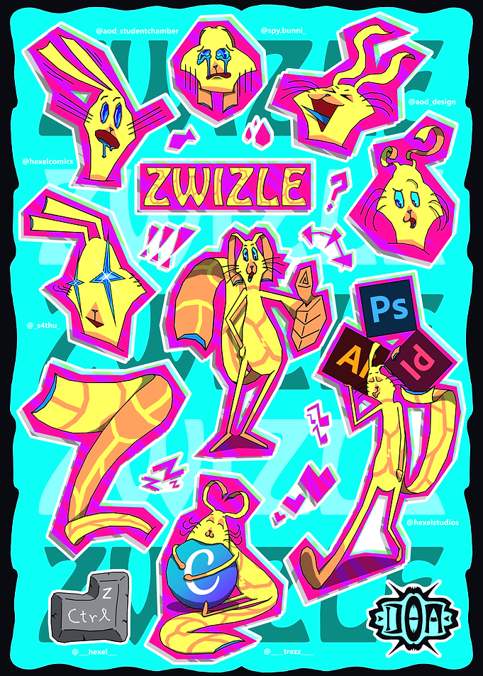 Zwizzle: Cartoon Character Collage