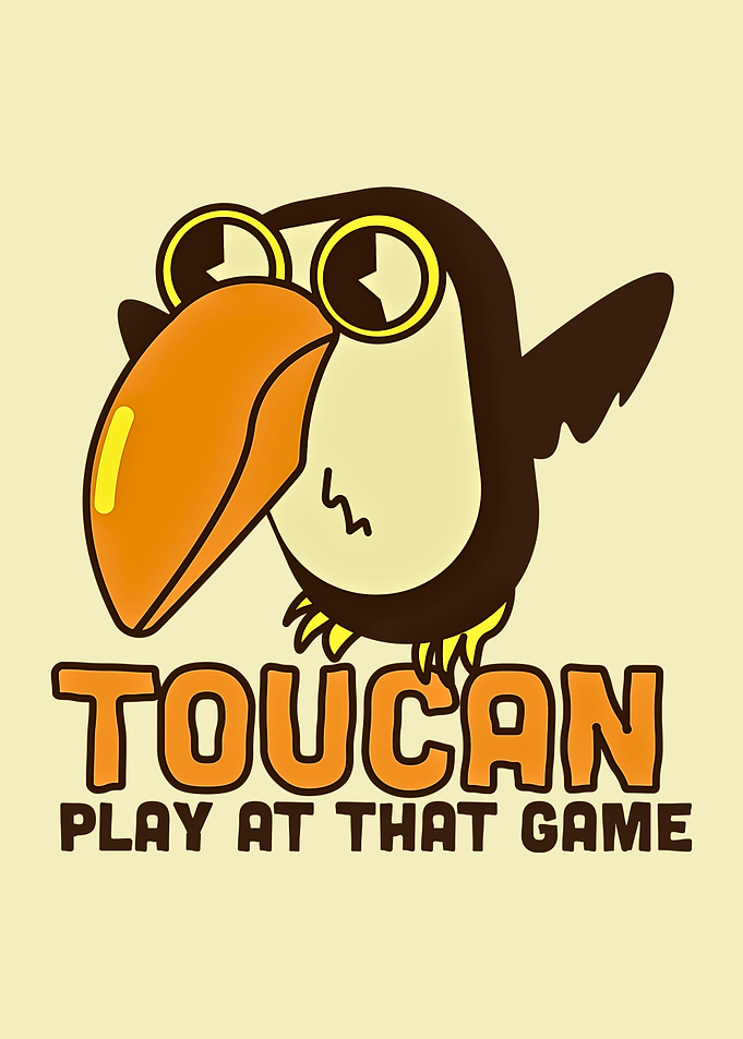 Cartoon Toucan Play At That Game