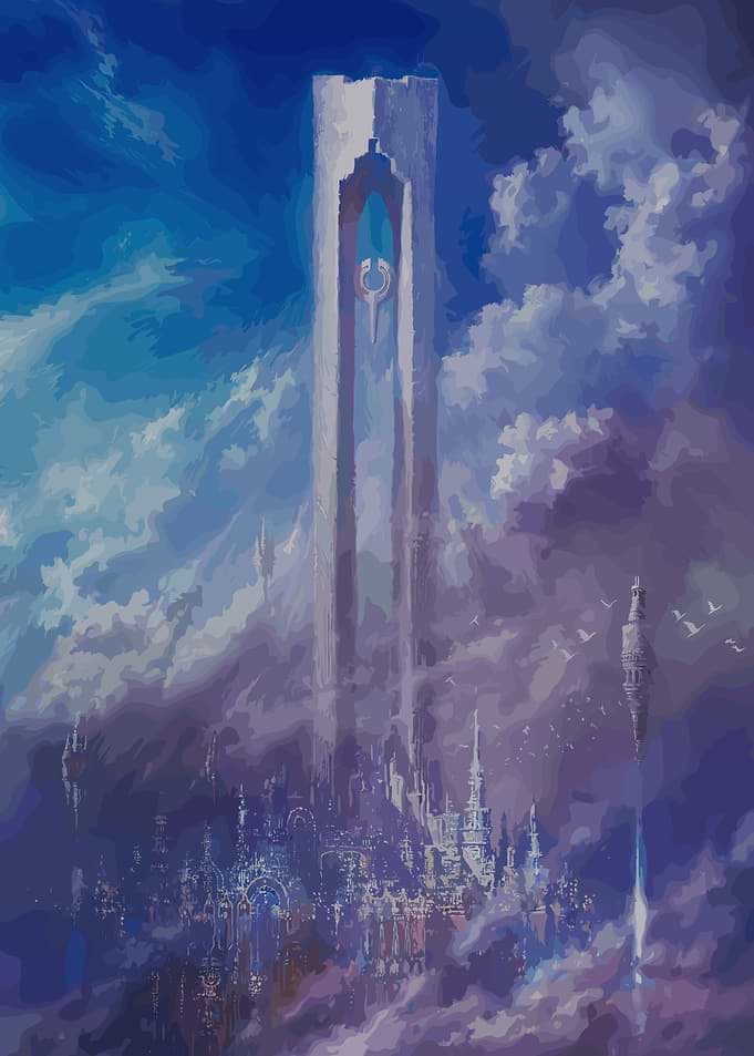 Towering City in the Clouds