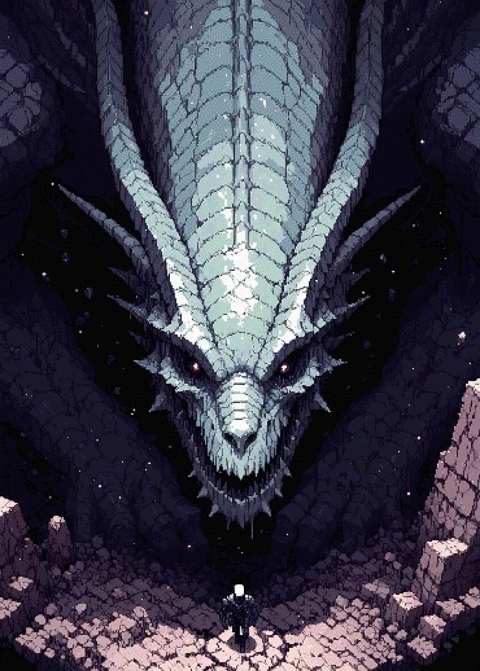 Dragon Boss Pixel Art