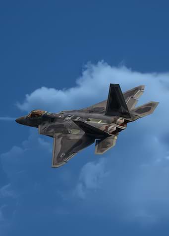 F-22 Raptor in Flight