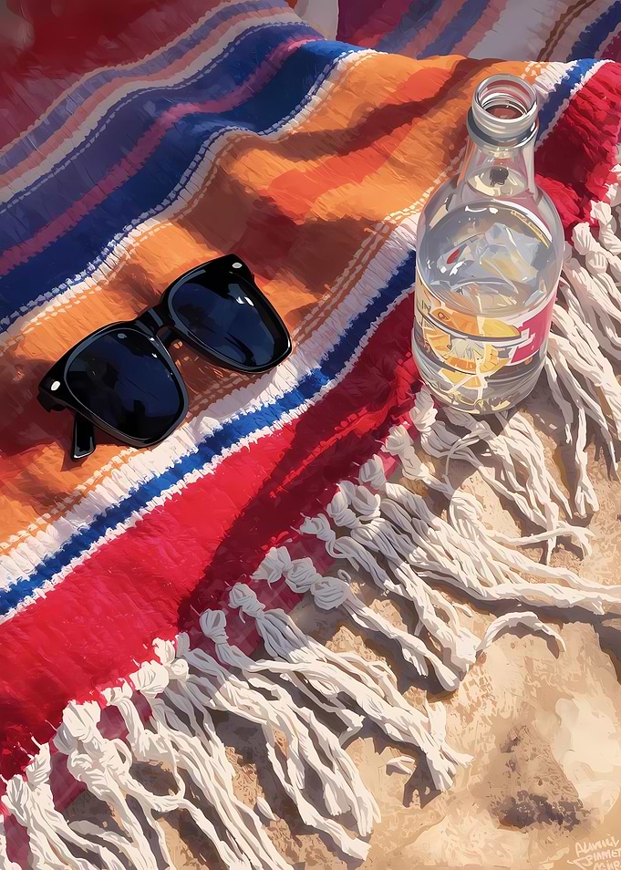 Beach Blanket Still Life
