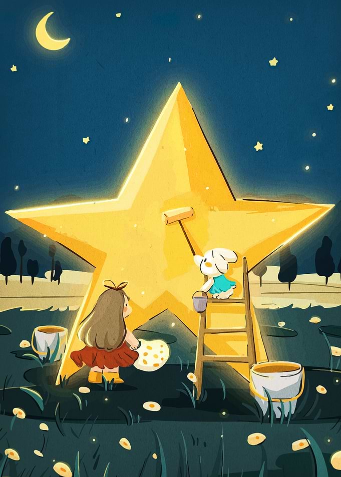 Painting the Starry Night