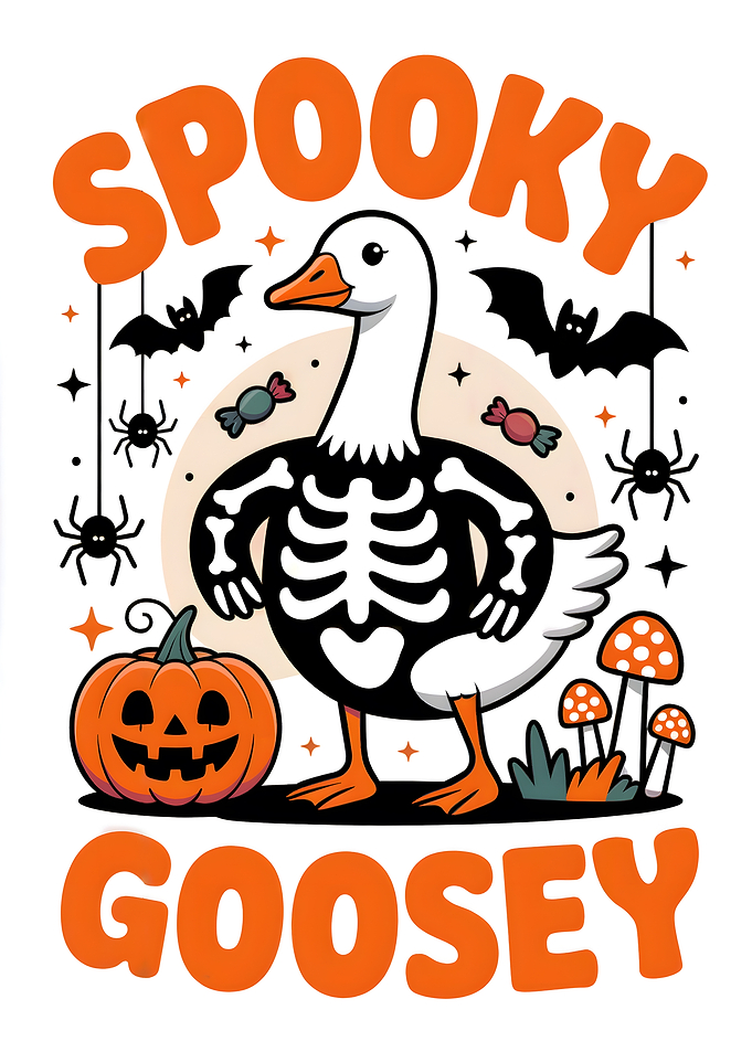 Spooky Goosey Halloween Cartoon