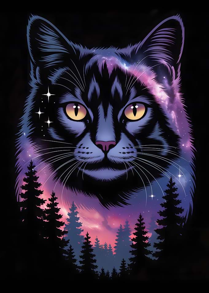 Cosmic Cat Portrait