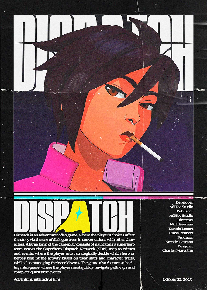 Dispatch Video Game Poster Art