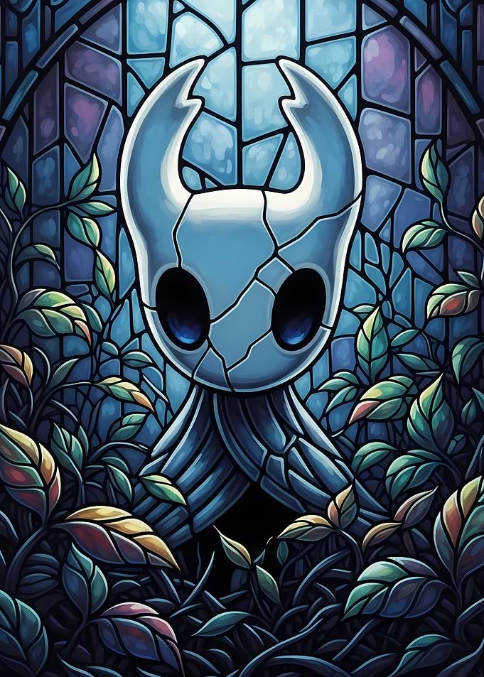 Hollow Knight Stained Glass Art