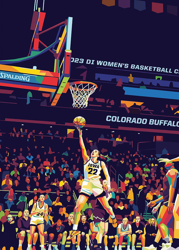 Women's Basketball Game Illustration