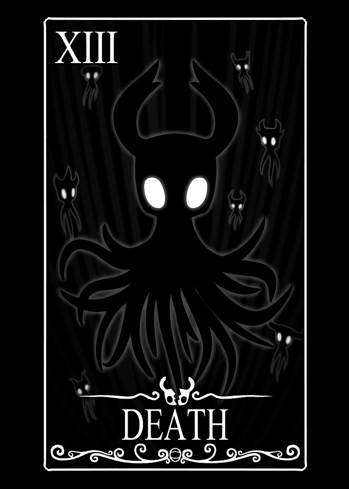 Hollow Knight Death Tarot Card
