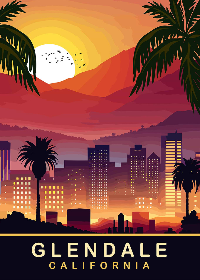 Glendale California Sunset