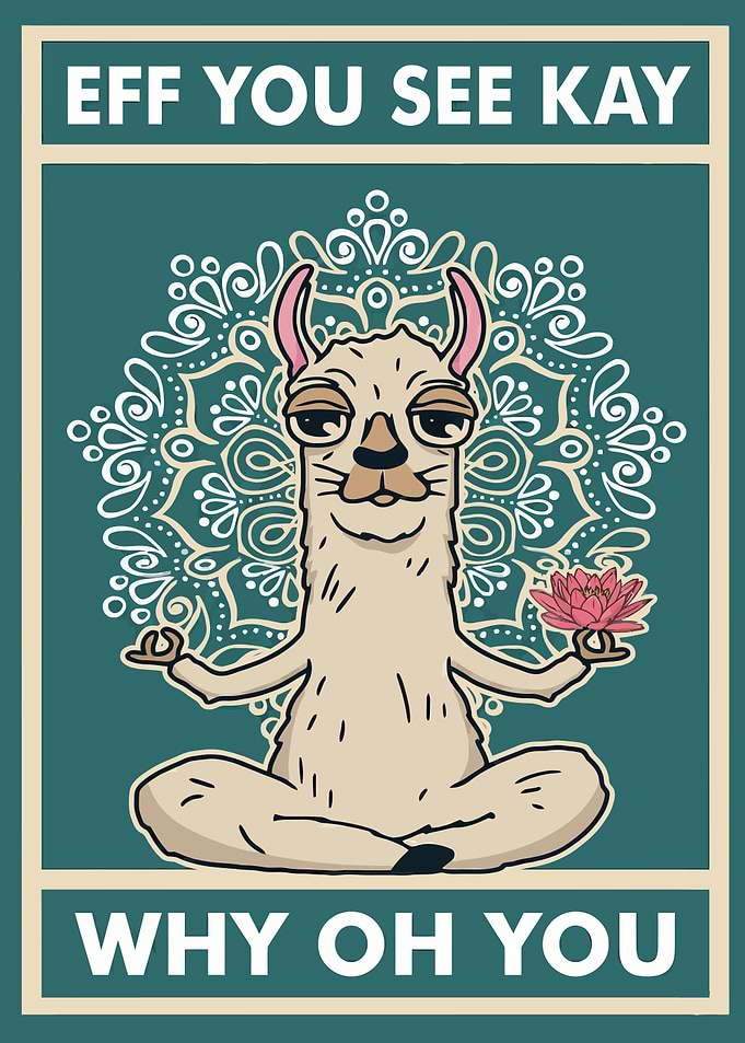 Eff You See Kay Llama Yoga