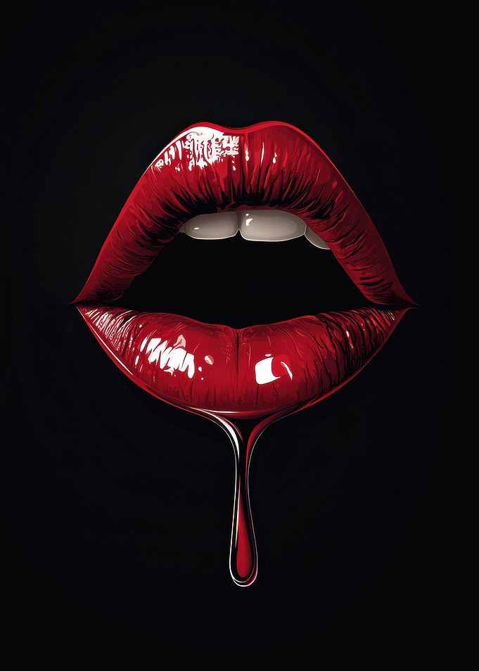 Red Lips Dripping