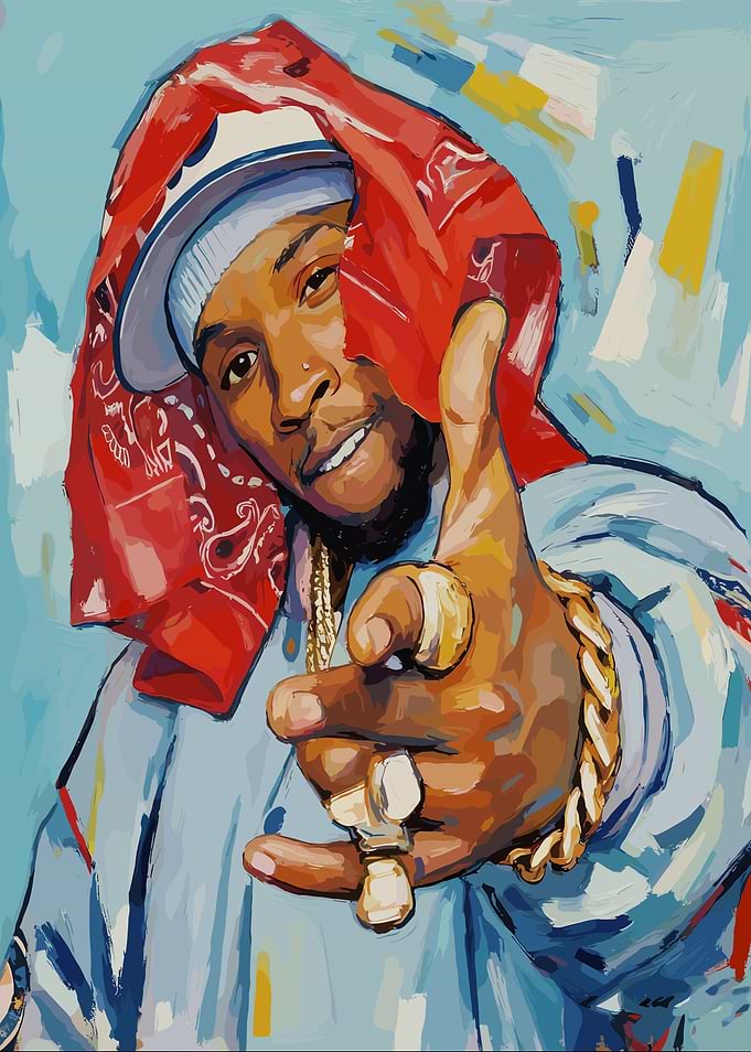 Tory Lanez Portrait Painting