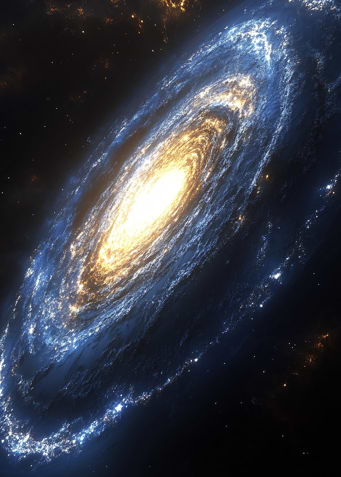 Spiral Galaxy in Deep Space