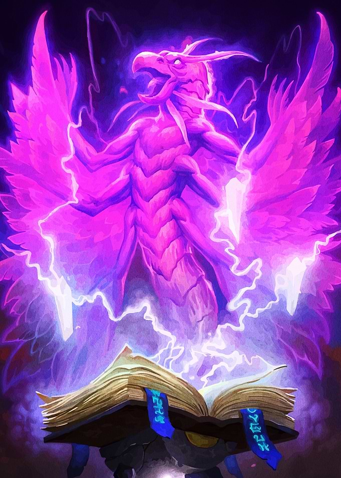 Magic Book and Purple Phoenix