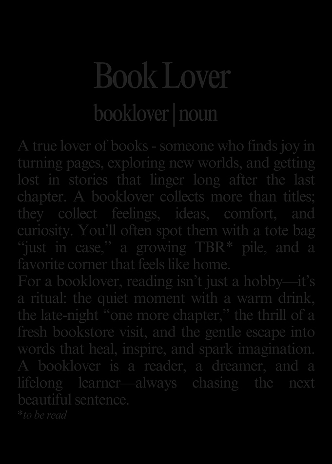 Book Lover Definition