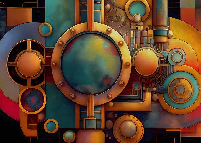 In Need Of Steam Abstract Steampunk Machine Art