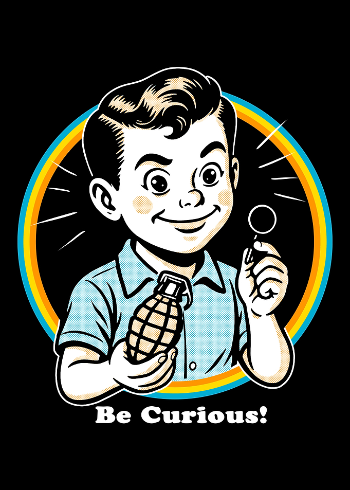 Be Curious: Boy with Grenade