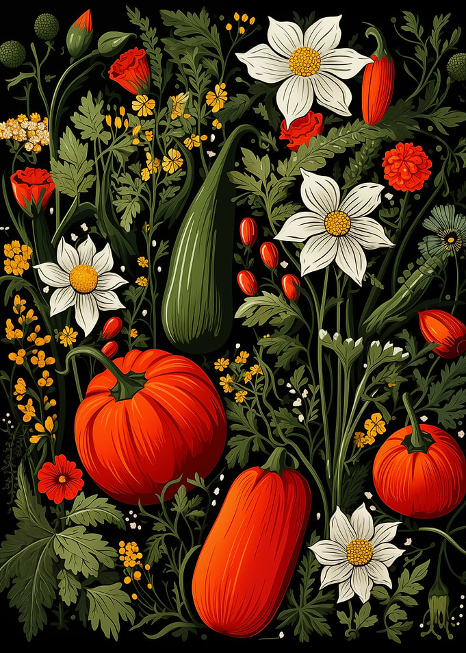 Flowers and Vegetable