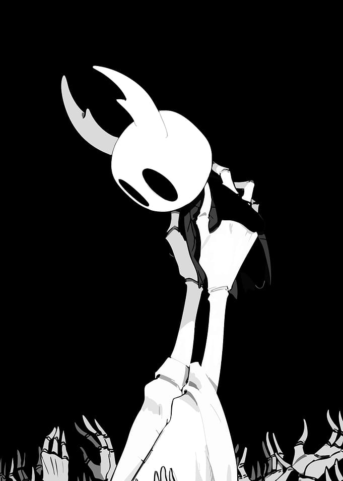 Hollow Knight monochrome fan art