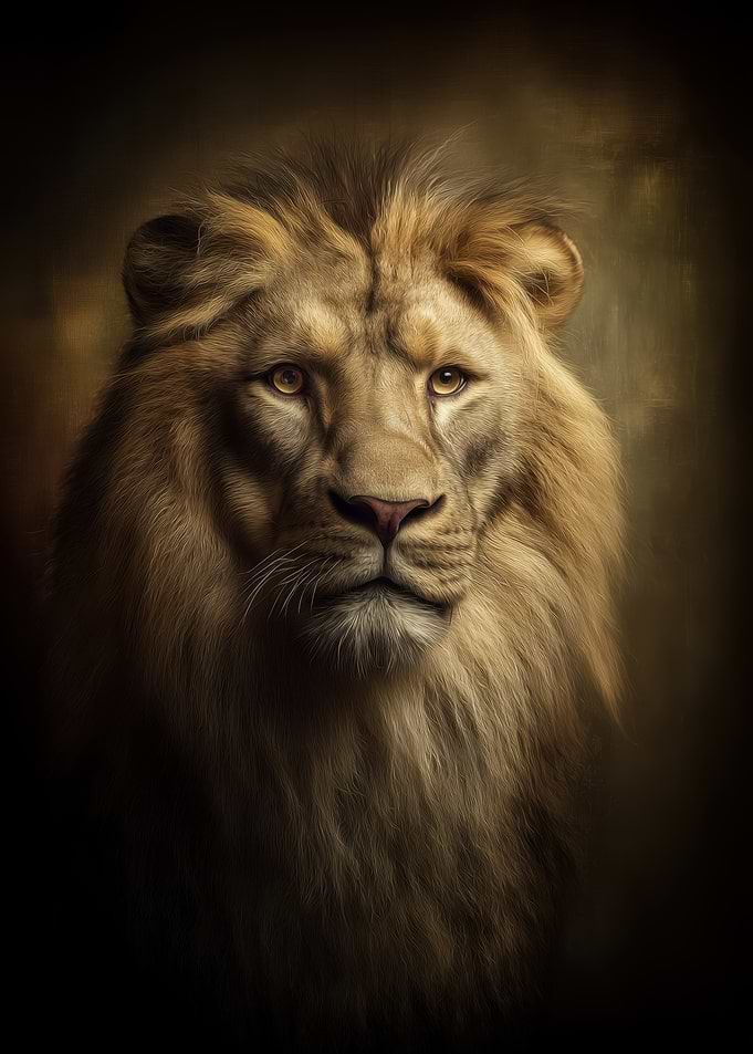 Majestic Lion Portrait