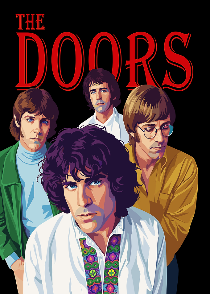 The Doors Band Portrait Illustration