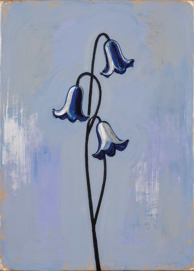 Bluebell Flowers Painting