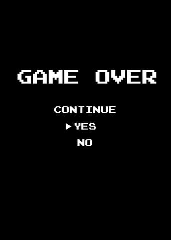 Game Over Screen text art