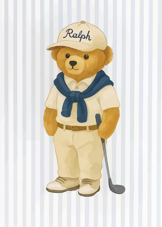 Ralph Lauren Polo Bear Golfer